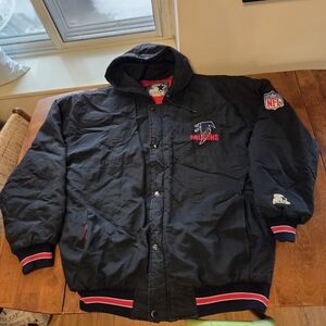 Vtg 90s NFL Atlanta Falcons Starter Jacket Xlarge Zipper Doesn't Work